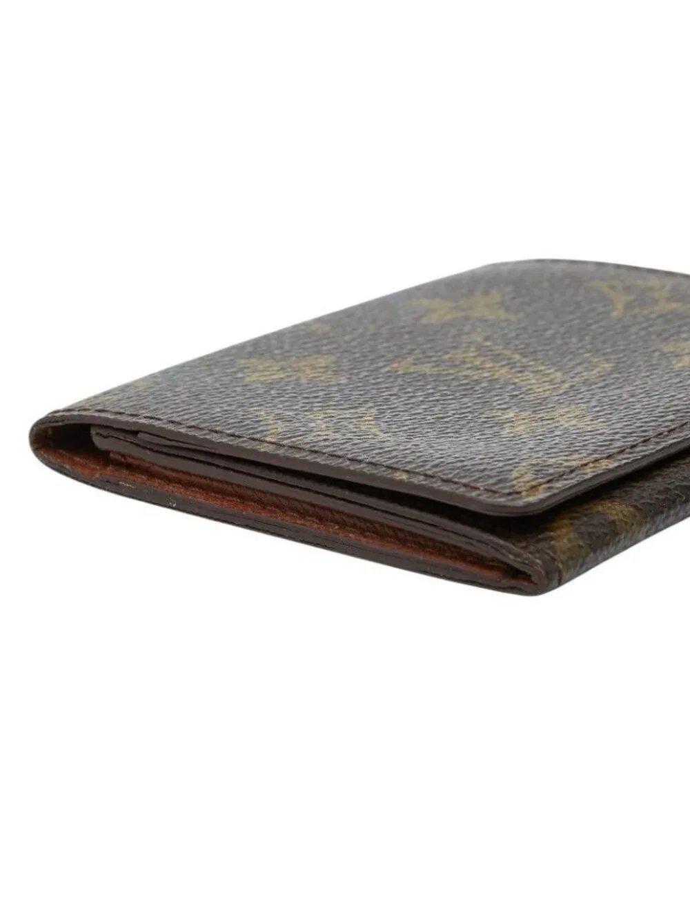 Louis Vuitton Monogram Envelope Carte de Visite Card Case Brown